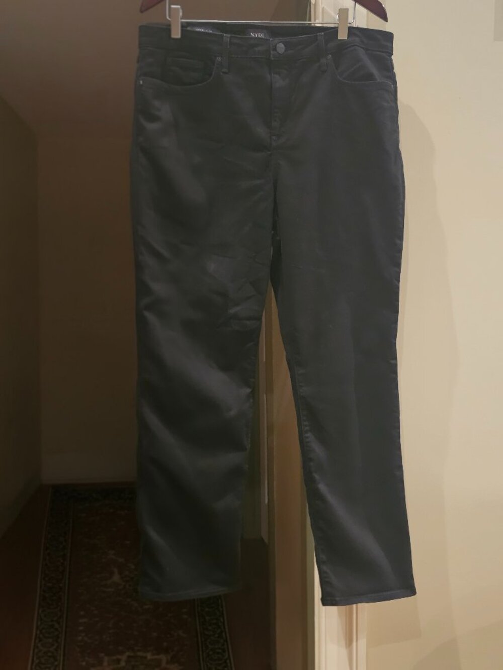 NYDJ Sheri Slim Black Jeans Size 16 - Picture 2 of 7